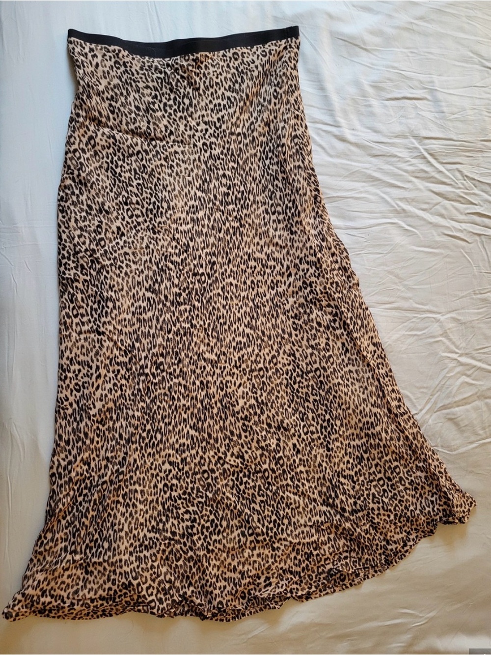 Rachel Zoe Leopard-Print Maxi Skirt in Beige and Black